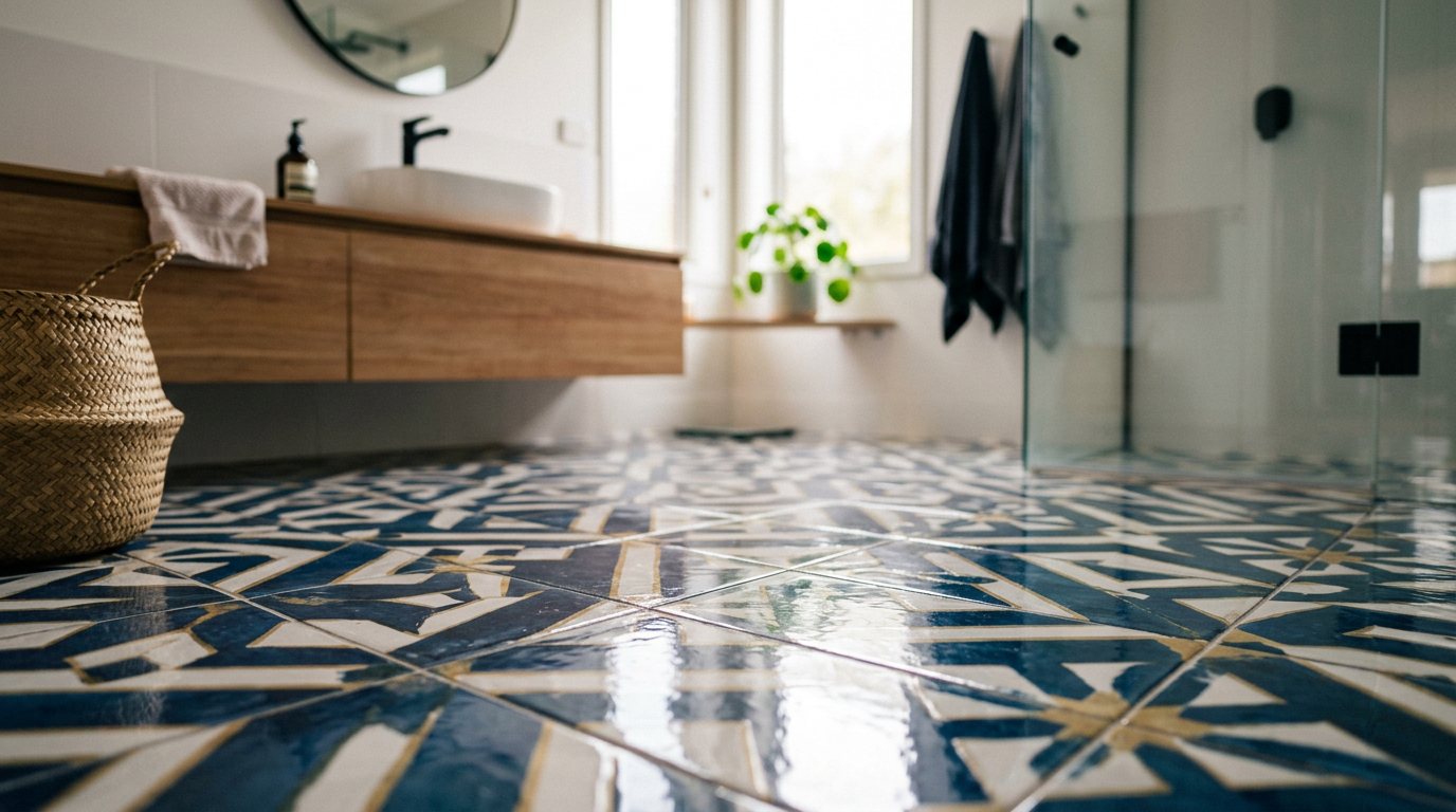 carrelage huile de lin
